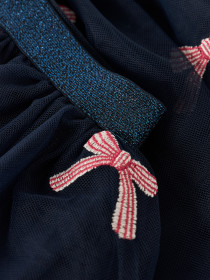 NAME IT Tyl Nederdele Veross Navy Blazer Christmas Bow